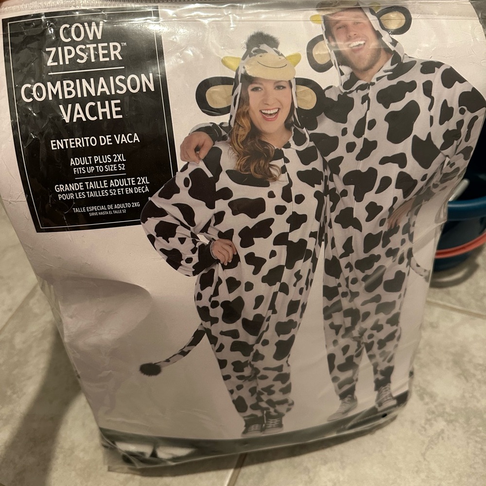 Cow Zipster Adult Onesie
